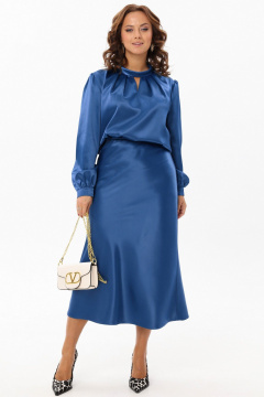 Юбка на резинке из гладкой ткани с высокой талией Angelina & Сo 1191 - фото 1