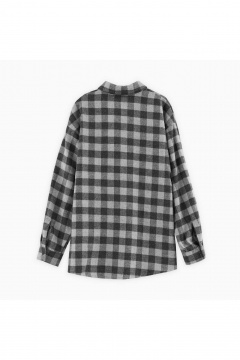 Рубашка в клетку из фланели с авторскими печатями Bell Bimbo 243140 клетка - фото 3