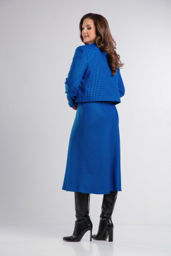 Деловой костюм жакет и юбка из костюмной ткани Takka Plus 24-246/1 - фото 4