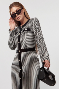 Платье из трикотажа с декоративными пуговицами DOGGI 3757 - фото 5