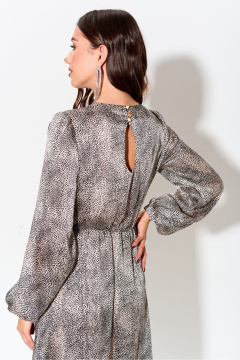 Платье с принтом и декоративным вырезом на спинке Lyushe 3998 - фото 2