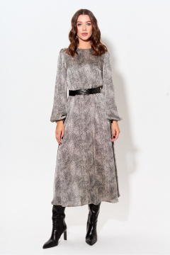 Платье с принтом и декоративным вырезом на спинке Lyushe 3998 - фото 1