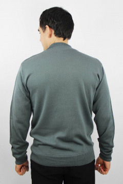 Свитер из трикотажа серый с классическим фасоном Полесье С3012-15 5С1749-Д43 170,176 черный_жемчуг - фото 3