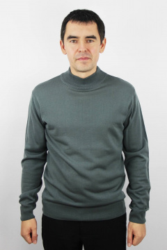 Свитер свободный с высоким воротником-стойкой Полесье С3012-15 5С1749-Д43 182,188 черный_жемчуг - фото 1