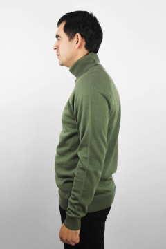 Мужской свитер с регланом и отложным воротником Полесье С3070-17 7С1581-Д43 170,176 полынь - фото 2