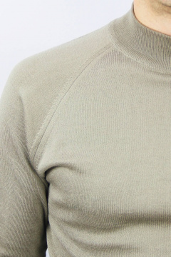 Прямой свитер с регланом и двойной воротник-стойкой Полесье С3152-23 4С0676-Д43 170,176 теплый_бежевый - фото 3