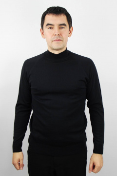 Прямой свитер с регланом и двойной воротник-стойкой Полесье С3152-23 4С0676-Д43 170,176 черный_антрацит - фото 1