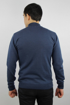 Демисезонный вязаный свитер с двойной стойкой и прямым силуэтом Полесье С3157-23 3С3214-Д43 170,176 грозовая_туча - фото 3