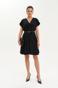 Платье с V-образным вырезом, со складками и карманами Ketty К-21580 - фото 5