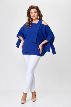 Трансформерное платье с рукавом летучая мышь и асимметричным вырезом Solomeya Lux 974 - фото 2