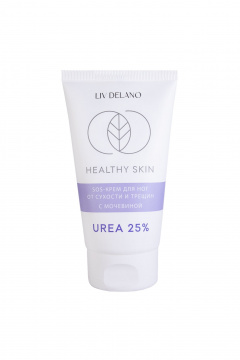 Крем для ног с мочевиной и натуральными маслами LIV DELANO Healthy Skin SOS-крем для ног от сухости и трещин с мочевиной 25% - фото 1