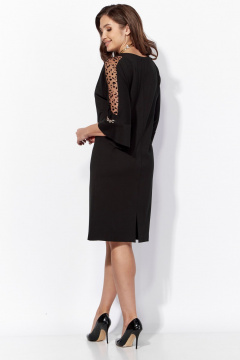 Платье прямого кроя с рукавами 7/8 и воланом TAiER 1328 - фото 5