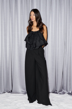 Комбинезон с открытыми плечами, бантом и брюками свободного кроя ANNETE A3629 - фото 3
