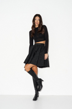 Юбка солнце из полупрозрачного фактурного полотна ANNETE A1394 - фото 4