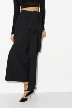 Классическая юбка миди с бантом из косюмной ткани ANNETE A1397 - фото 5