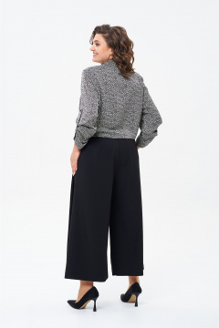 Женский деловой комплект блузка и брюки из текстиля Rishelie 974-1 - фото 2