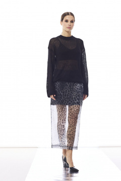 Брюки свободного силуэта с эластичной тесьмой из текстиля DAVA 5205 серый - фото 3