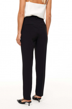 Белая атласная блузка с вытачками для офиса и повседневных Панда 210340w белый - фото 5