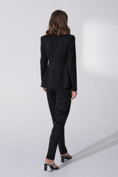 Черные брюки с высокой посадкой из костюмной ткани HELEN BIRCH В013 черный - фото 5