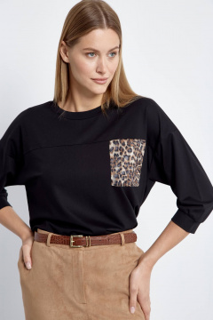 Джемпер укороченный с декором и спущенными плечами Elady 4435 - фото 3