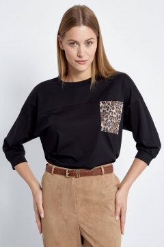 Джемпер укороченный с декором и спущенными плечами Elady 4435 - фото 1