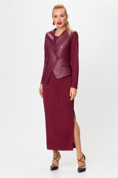 Двукомпонентный комплект из жилета и платья из искусственной замши Svetlana-Style 1960 - фото 1