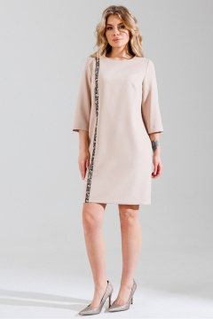Платье миди с пайетками и полуприлегающим силуэтом Faufilure C1616 - фото 1