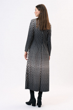 Платье на каждый день с вискозой и трикотажем Art Ribbon M1051P - фото 4