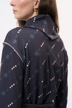 Платье на каждый день с вискозой и трикотажем Art Ribbon M1047P - фото 5