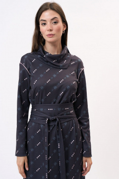 Платье на каждый день с вискозой и трикотажем Art Ribbon M1047P - фото 3