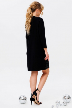 Нарядное платье с пайетками и сеткой на длинный рукав Faufilure C1697 - фото 3