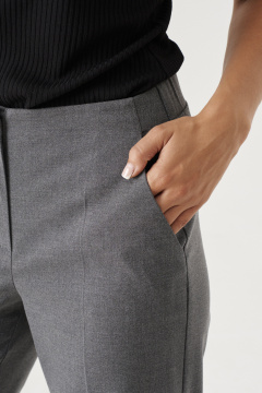 Классические брюки из поливискозной ткани с резинкой по спинке Панда 188563w серый - фото 3