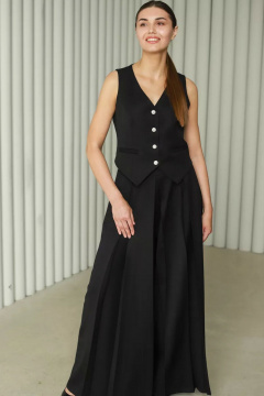 Жилет женский короткий из текстиля для офисных и праздничных образов Tammi 3т83-24/3 - фото 5