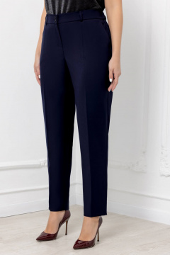 Брючный костюм с жакетом и брюками с анималистичным принтом Gold Style 2675 темно-синий - фото 2