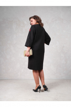 Нарядное платье с блестящими вставками и асимметричным рукавом Avanti 1676-1 - фото 2