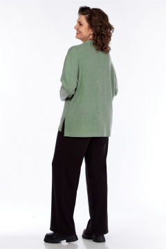 Джемпер с воротником стойка и дизайнерской печатью Jurimex 3252 - фото 4