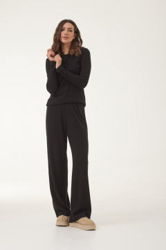 Джемпер и брюки из трикотажа для повседневного стиля T.N.D М436/1 черный - фото 5
