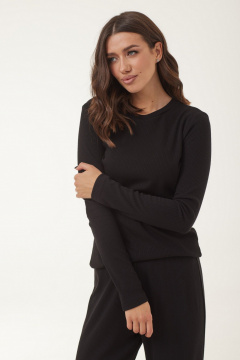 Джемпер и брюки из трикотажа для повседневного стиля T.N.D М436/1 черный - фото 3