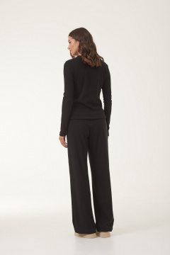 Джемпер и брюки из трикотажа для повседневного стиля T.N.D М436/1 черный - фото 2