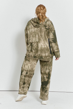 Костюм из трикотажных хлопковых брюк и толстовки TEZA 5730 тай-дай - фото 5