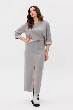 Костюм с юбкой из трикотажа с меланжевым эффектом Fantazia Mod 4898 - фото 1