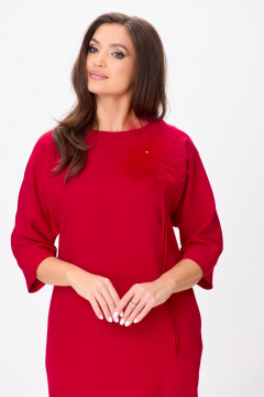 Платье полуприлегающего силуэта с карманами и округлым вырезом Karina deLux M-1303 - фото 4