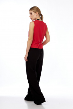 Демисезонный жилет полуприлегающего силуета из текстиля DNM 034 красный - фото 3