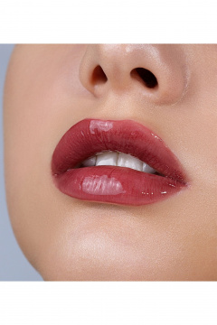 Губной блеск розовый с эффектом дополнительного объема LUXVISAGE Glass Shine 27 Lost Cherry - фото 2