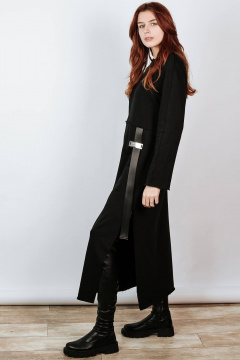 Платье прямого силуэта с разрезами из хлопка BUNABOUTIQUE 2111 - фото 2