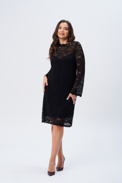 Платье из кружевного А-силуэта на подкладке Verita 2339.1 - фото 4