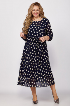 Шифоновое платье А-силуэта с нагрудными вытачками и воздушными линиями Новелла Шарм А3946-a-1 - фото 1