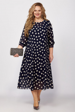 Шифоновое платье А-силуэта с нагрудными вытачками и воздушными линиями Новелла Шарм А3946-a-1 - фото 5