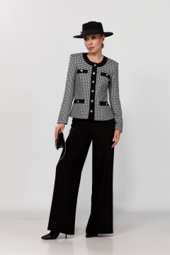 Элегантный костюм жакет и брюки в стиле Chanel DOGGI 2975 - фото 2