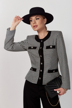 Элегантный костюм жакет и брюки в стиле Chanel DOGGI 2975 - фото 4